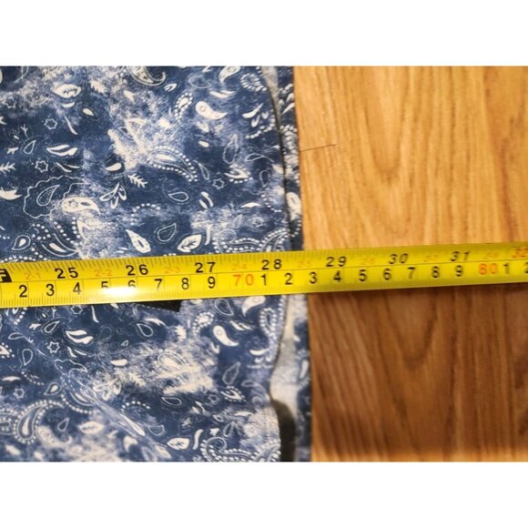 7 Downie St. Long Sleeves Shirt Size 5 White and Blue Pre-Owned - Picture 8 of 8